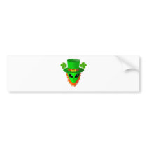 Alien Leprechaun Bumper Stickers