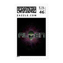 Alien Logo Postage