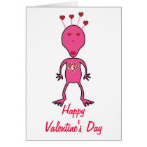 Alien Love Valentine's Day Card