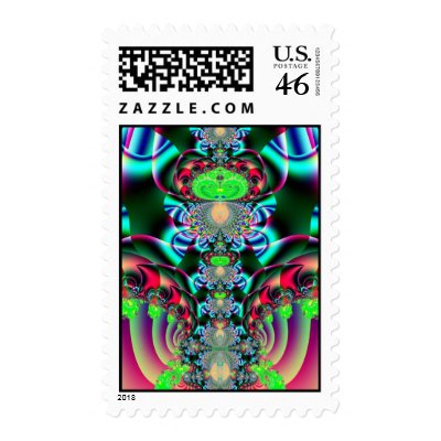 Alien Mail Postage by KatAnnette