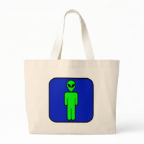 Alien Man Canvas Bags