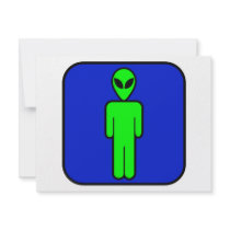 Alien Man invitations by AlienShack Alien Man invitations
