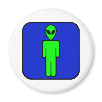 Alien Man Fridge Magnets