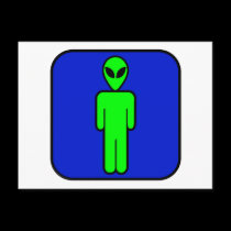 Alien Man postcards