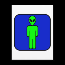 Alien Man postcards