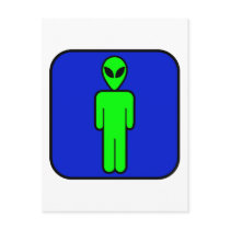 Alien Man Post Card