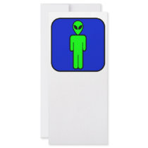 Alien Man Custom Rack Card