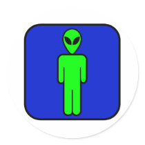 Alien Man Stickers
