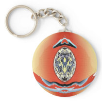 Alien Medallion Key Chain