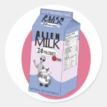 Alien Milk Sticker