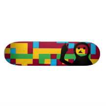 Alien Mime Color-Full Skateboard
