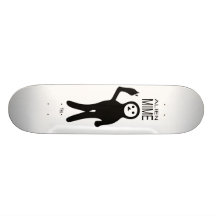 Alien Mime Skateboard