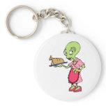 Alien mom cooking key chains