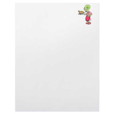 Alien mom cooking letterhead template by alien_nation