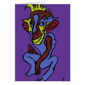 Alien Monkey Card