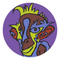 Alien Monkey stickers by D_C_Seibold Alien Monkey stickers