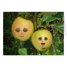 Alien Monster Apples Cards