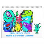 Alien & Monster Calendar 2010 by Cindy Ginter