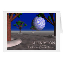 Alien Moon I (card) by Derethman Alien Moon I (card)
