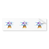 Alien Mountain Bumper Stickers