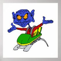 Alien no handed coaster posters