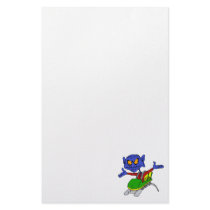 Alien no handed coaster stationery design