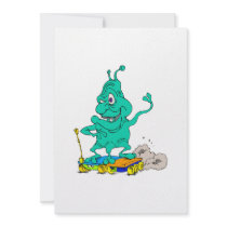 Alien on 2 Mars Rovers Custom Invites