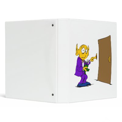 Alien on a Date 3 Ring Binders by alien_nation