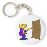 Alien on a Date Keychains