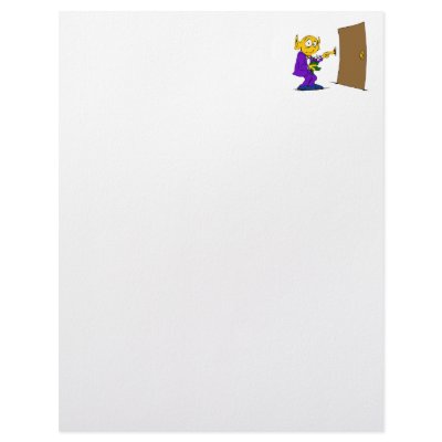 Alien on a Date Custom Letterhead by alien_nation
