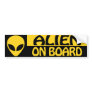 ALIEN ON BOARD BUMPER STICKER