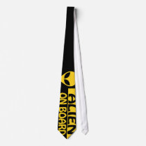ALIEN ON BOARD NECK TIE