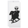 alien on rocking horse icon custom rack card