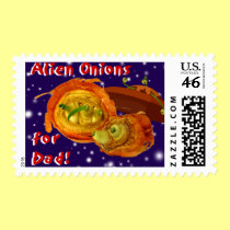 ALIEN ONIONS for DAD MEDIUM STAMP stamps