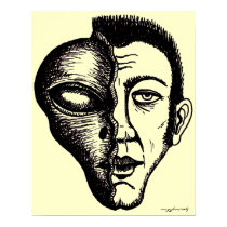 Alien or human? posters