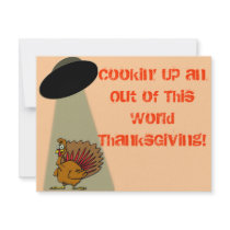Alien Out of This World ThanksGiving! invitations by MidnightDreamer Alien Out of This World ThanksGiving! invitations