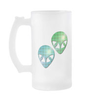 Alien Pair Frosted Beer Mug