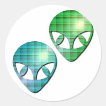 Alien Pair Sticker