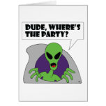 ALIEN party Greeting Card