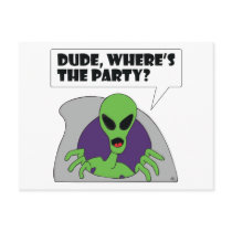 ALIEN party Postcard