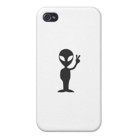 Alien Peace iPhone 4 Case