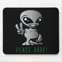 Alien-Peace mousepads by karabunda Alien-Peace mousepads