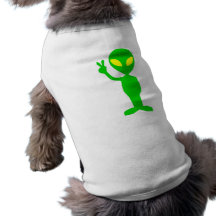 Alien Peace Sign Doggie Tee