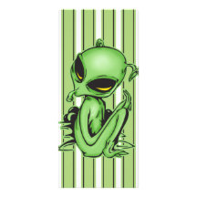 Alien Pet Customized Rack Card