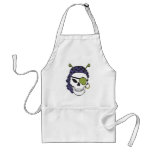Alien Pirate Skull Apron aprons