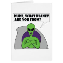 ALIEN planet Greeting Cards