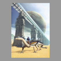 Alien planet landscape posters