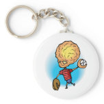 Alien Playing Baseball Key Chain