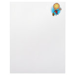 Alien Playing Baseball Customized Letterhead