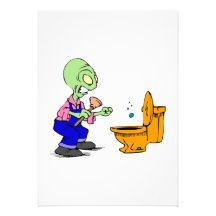 Alien Plumber Personalized Invites